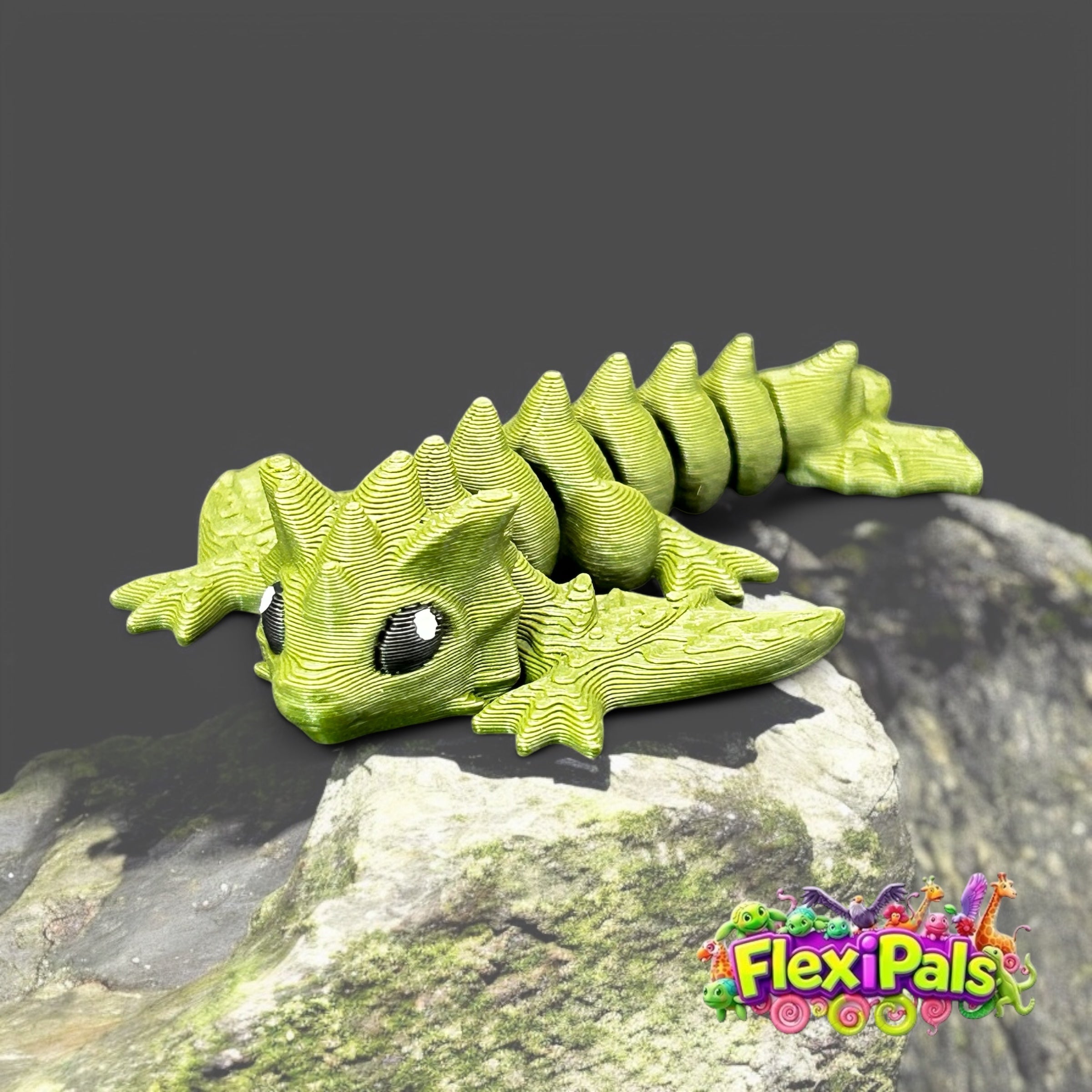 Wyvern – 3D Printed Articulating Mini Figures – Flexible Poseable Collectible Toys – Customizable FlexiPal Minis for Display, Play, or Desk Decor – Creative Fidget Toys for Kids and Collectors