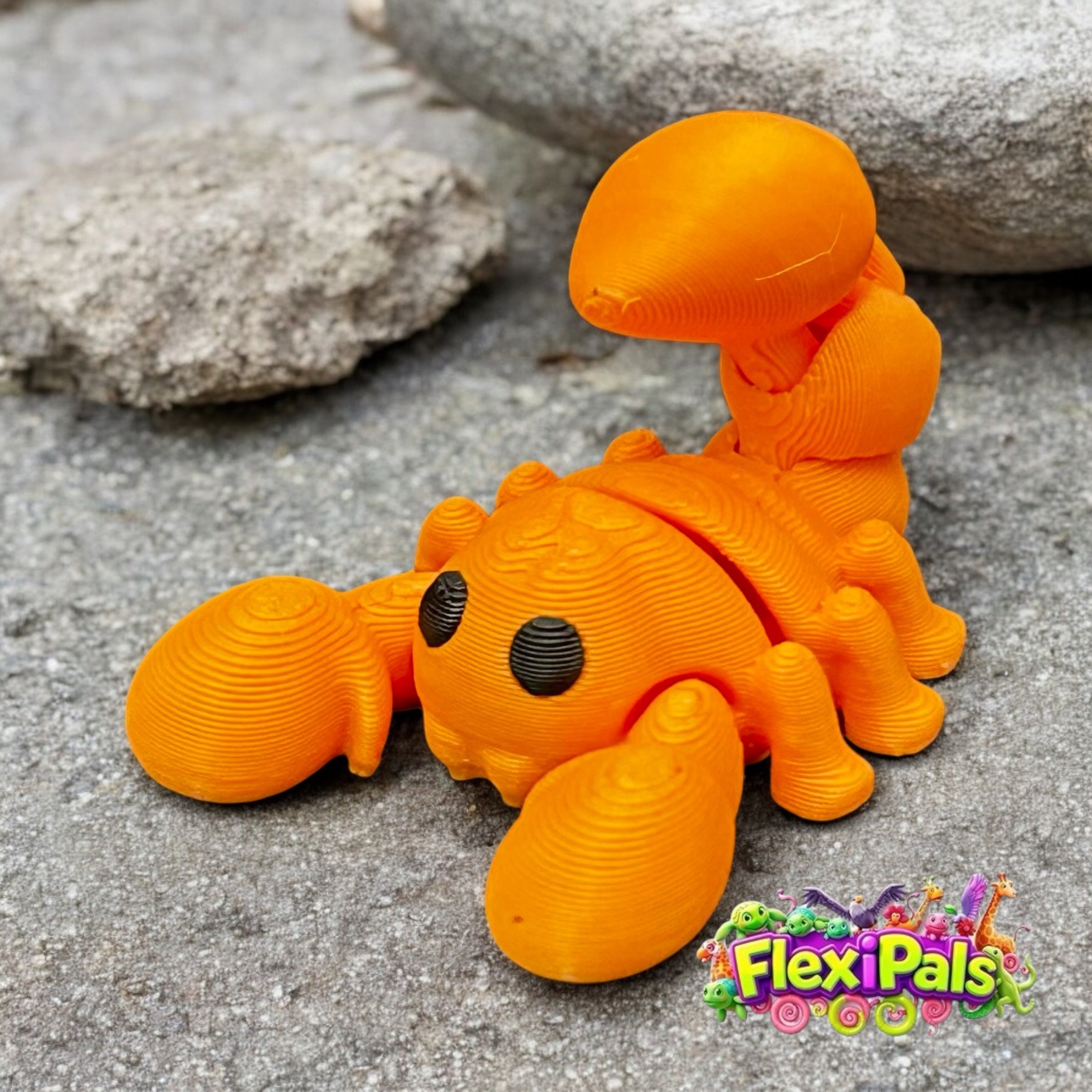 Scorpion – 3D Printed Articulating Mini Figures – Flexible Poseable Collectible Toys – Customizable FlexiPal Minis for Display, Play, or Desk Decor – Creative Fidget Toys for Kids and Collectors