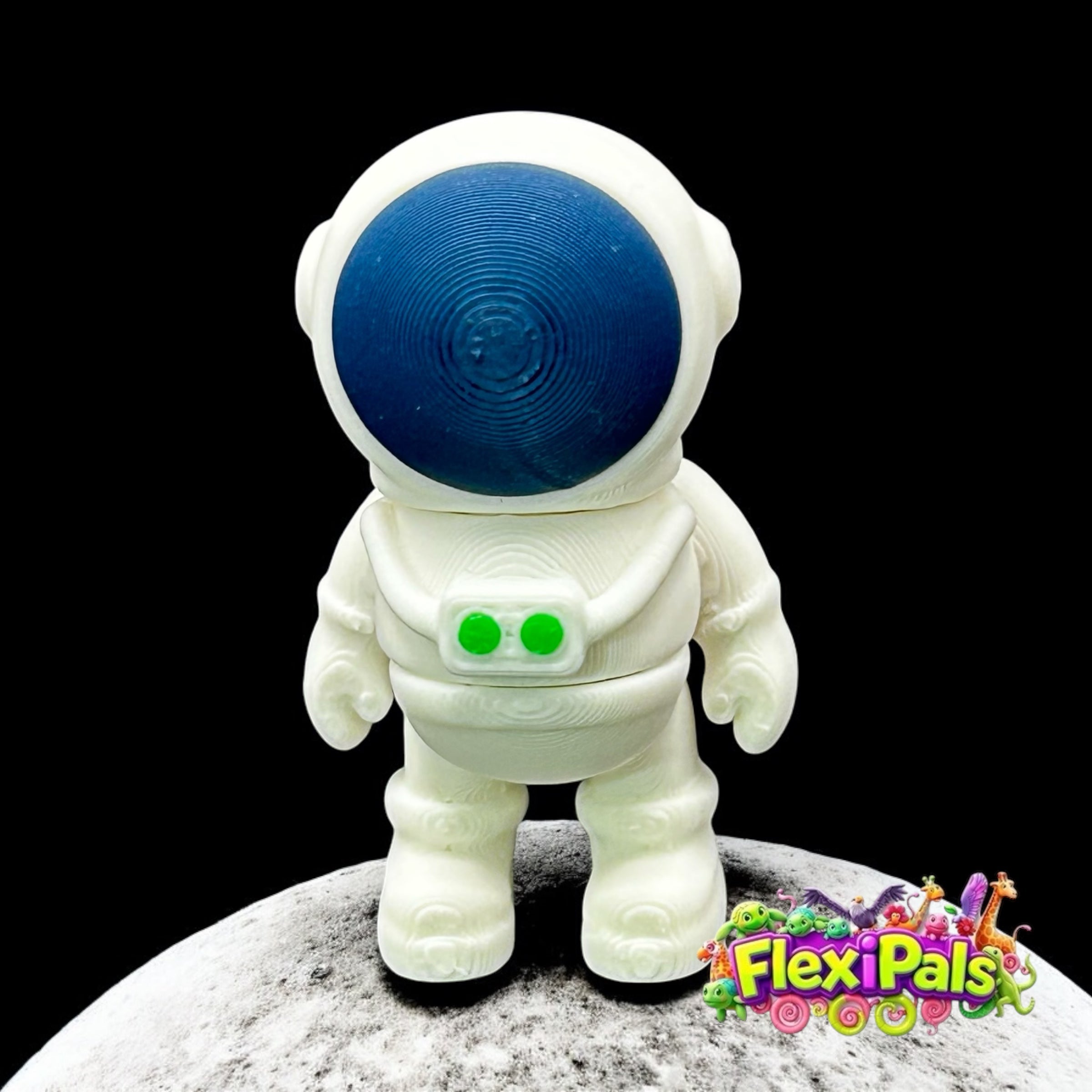 Astronaut – 3D Printed Articulating Mini Figures – Flexible Poseable Collectible Toys – Customizable FlexiPal Minis for Display, Play, or Desk Decor – Creative Fidget Toys for Kids and Collectors