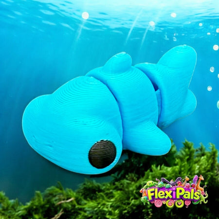 Hammerhead Shark – 3D Printed Articulating Mini Figures – Flexible Poseable Collectible Toys – Customizable FlexiPal Minis for Display, Play, or Desk Decor – Creative Fidget Toys for Kids and Collectors