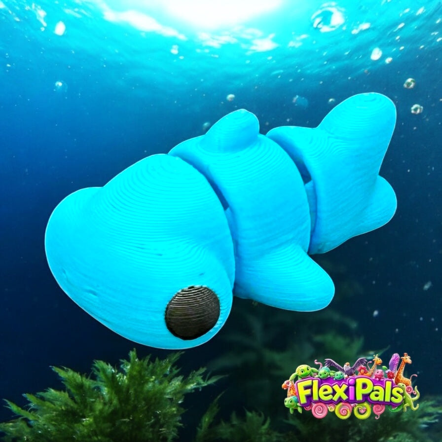 Hammerhead Shark – 3D Printed Articulating Mini Figures – Flexible Poseable Collectible Toys – Customizable FlexiPal Minis for Display, Play, or Desk Decor – Creative Fidget Toys for Kids and Collectors