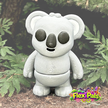 Koala Bear – 3D Printed Articulating Mini Figures – Flexible Poseable Collectible Toys – Customizable FlexiPal Minis for Display, Play, or Desk Decor – Creative Fidget Toys for Kids and Collectors - FlexiPals