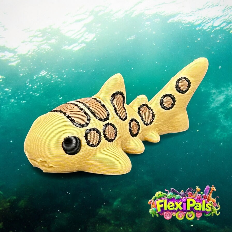 Cat Shark – 3D Printed Articulating Mini Figures – Flexible Poseable Collectible Toys – Customizable FlexiPal Minis for Display, Play, or Desk Decor – Creative Fidget Toys for Kids and Collectors - FlexiPals