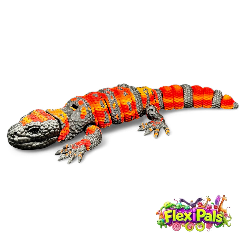 Flexi Gila Monster | 3D Printed Articulating Gila Monster Toy | Lizard Gift | Fidget Toy | Desk Toy | Sensory Toy | Lizard Toy | Raki-Box | Boxskull | RakiBox