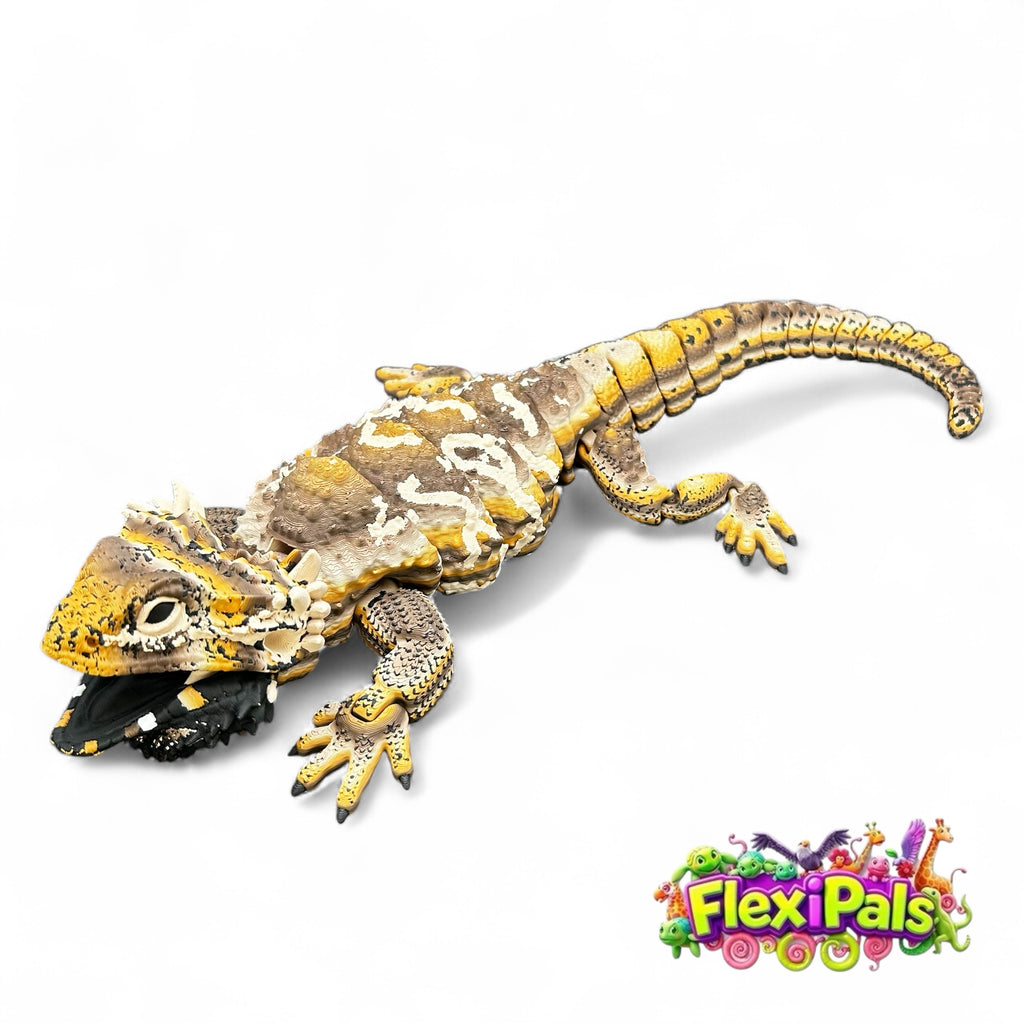 3D-Printed Bearded Dragon for Display – Detailed Bearded Dragon replica designed to add nature-inspired decor to any reptile collection or home.
